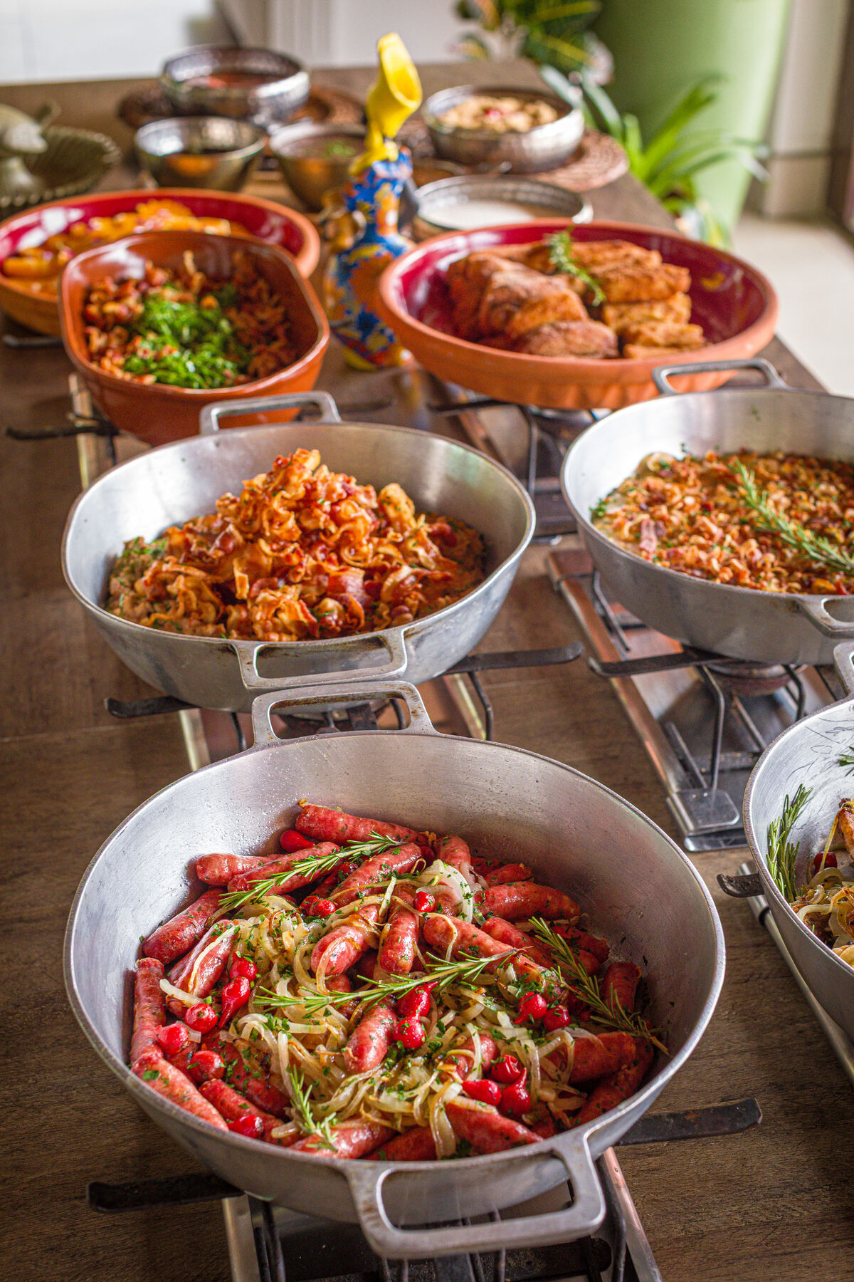 Salmão e frutos do mar
